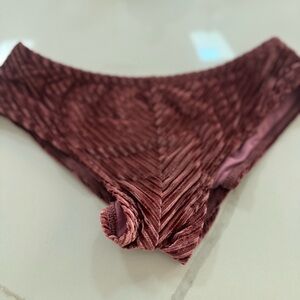 Pole sport wear Burgundy Textured Velvet  Bottom